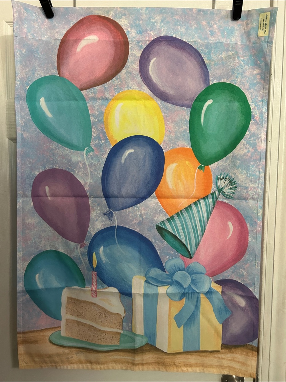 Party Balloon Flag — Multicolor Celebration Banner